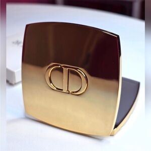 Dior Gold CD Dual Compact Mirror NIB